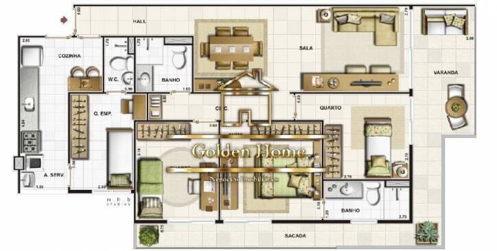 Apartamento à venda com 3 quartos - Foto 3